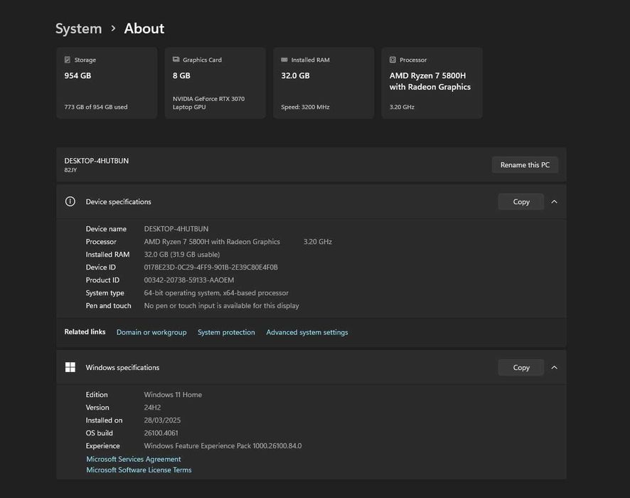 Vand laptop gaming Lenovo Legion 5 17.3 inch rtx 3070 impecabil