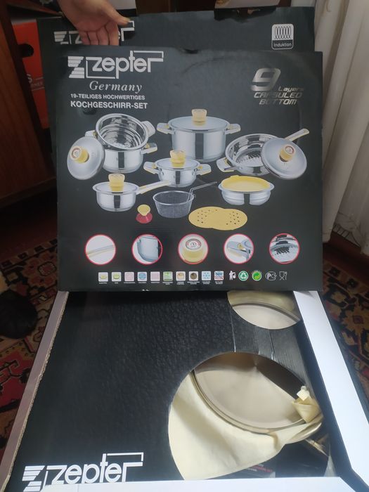 Продам набор кострюл септор оригинал с доками новый