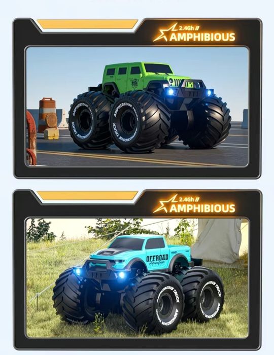 Джип амфибия на радиоуправлении, машинка на пульте управления