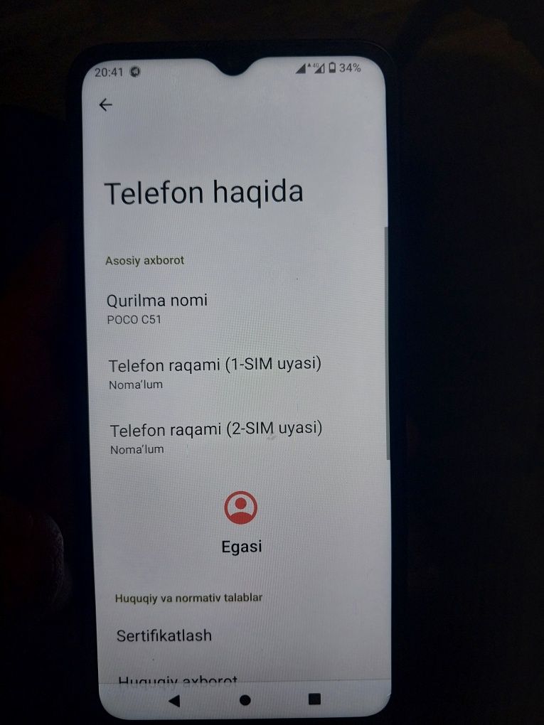Poco c51 sotiladi naxtga