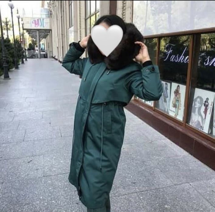 Парка изумрудного цвета за 15000 тг