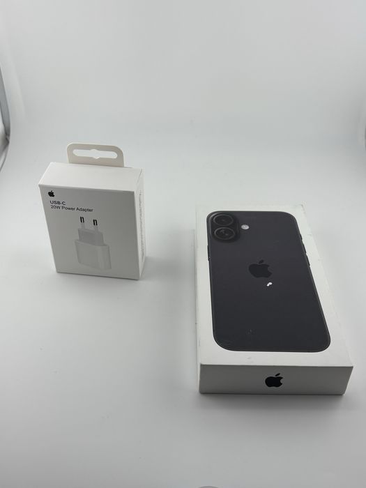 Apple iPhone 16, 256GB, 5G, Black, pachet FULL, transport ZERO