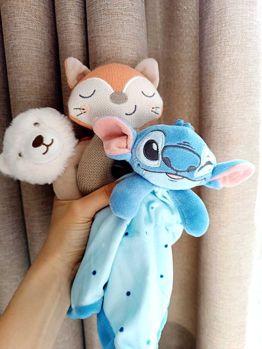 Играчки за бебе. Дрънкалки, Стич, мече, лиса