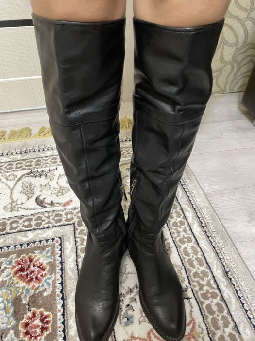 Осенние сапоги, супер, натуральная кожа