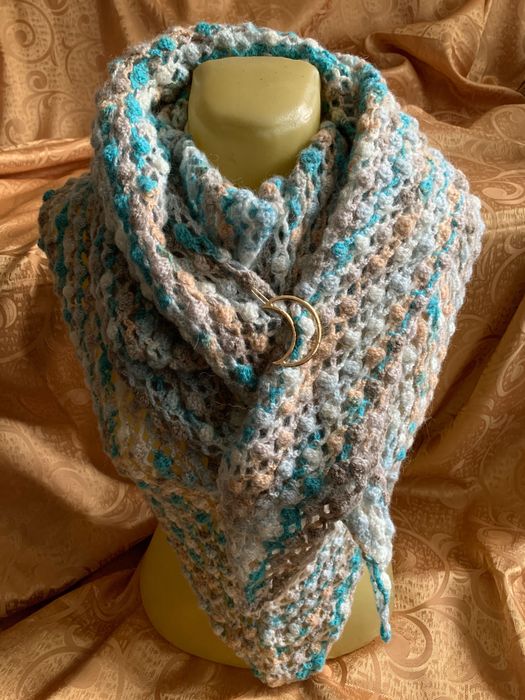 Sal esarfa mare crosetat mohair