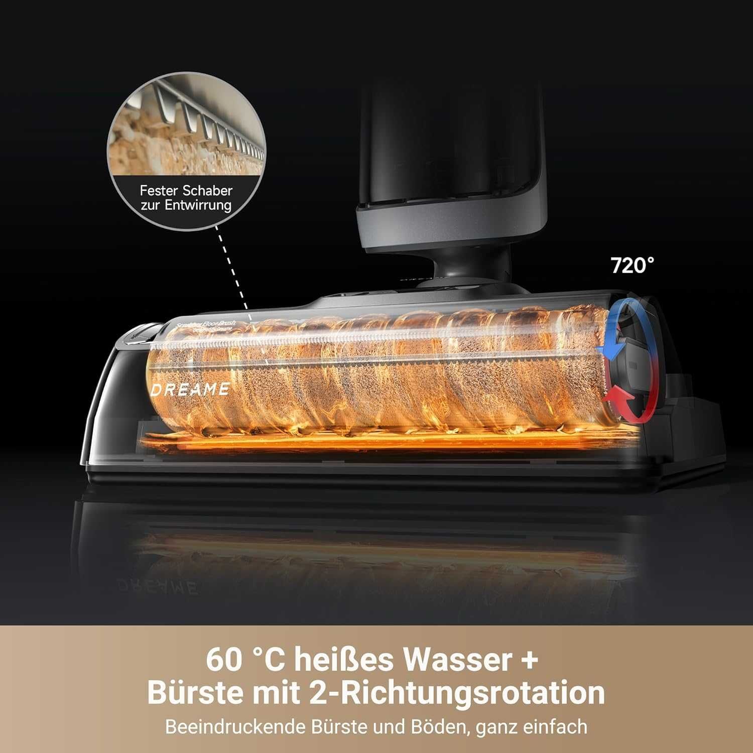 Прахосмукачка за сухо и мокро почистване Dreame H14 Pro с 60°C 18000Pa