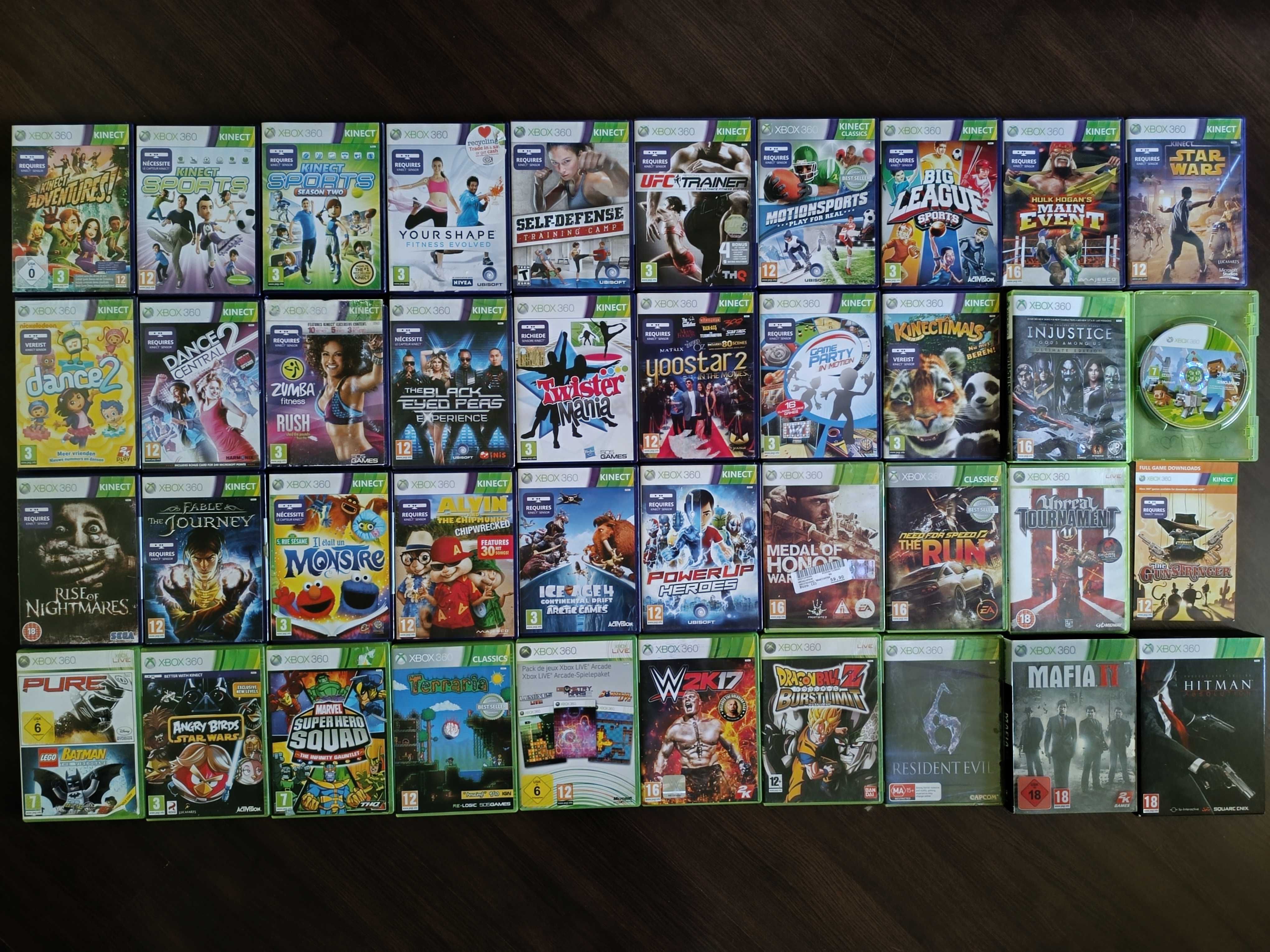Jocuri Xbox 360 Kinect Sports Dance Zumba Lego NFS Dora Injustice Lego