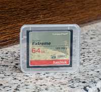 Card memorie SanDisk 64gb Extreme 120mb/s NOU