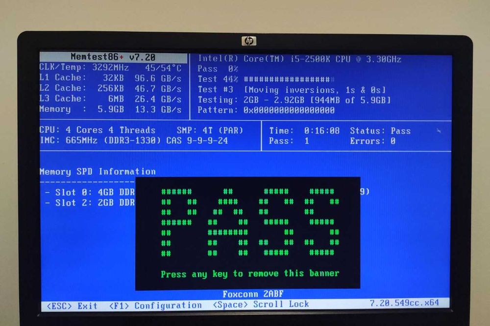 Дънна платка i5 2500K 6GB ddr3 1333 OEM охлаждане налична задна планка