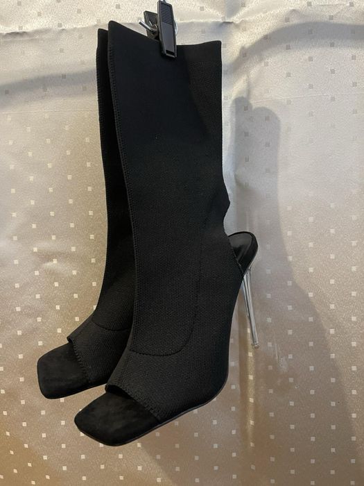 Черни високи ботуши 39