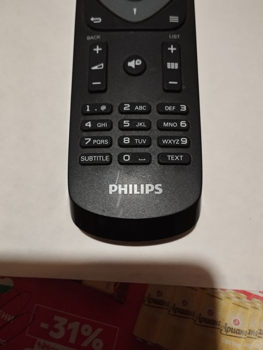 Дистанционно за телевизор Филипс и захранващ кабел
