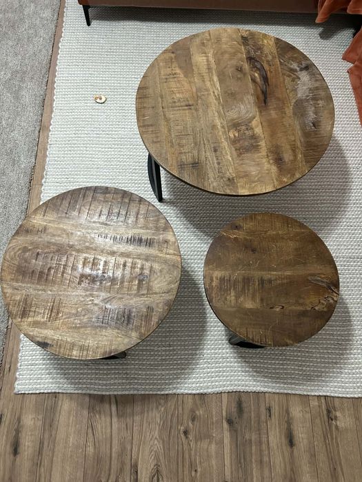 Masa rotunda din lemn