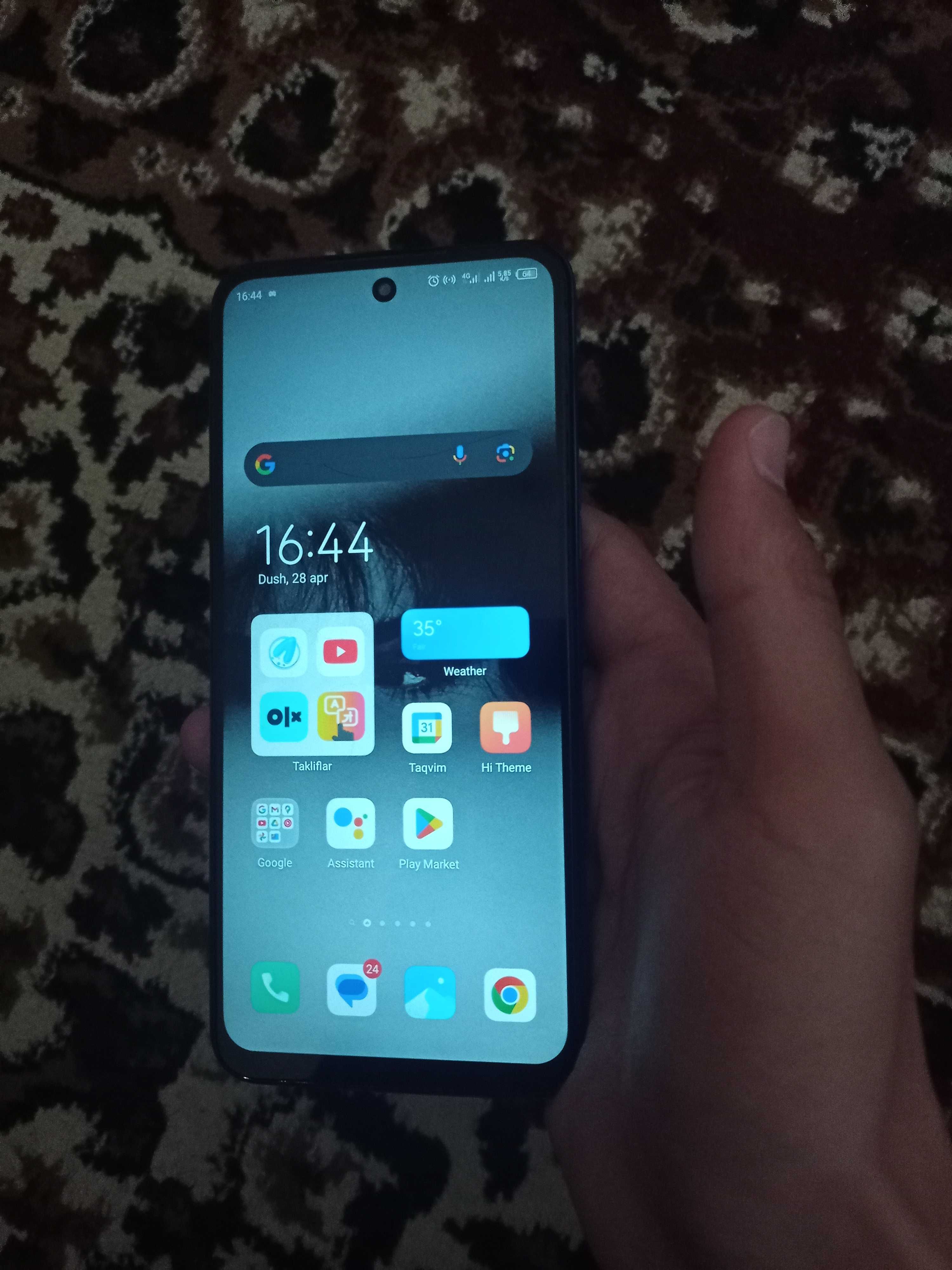Texno pova 4  128/8+5gb  800 ming so'm