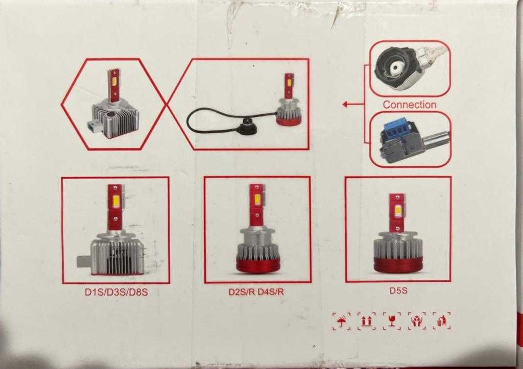 SUPAREE D8S LED 6000k Крушки за фарове D Серия  (2бр.)