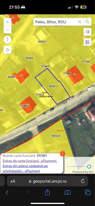 Teren oradea,str. Gh. Doja 587 mp