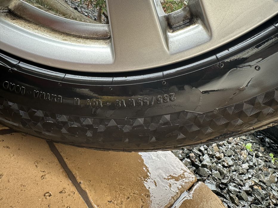 Vând set 4 jante originale Mercedes ML+anvelope iarna M+S 255/55R/18