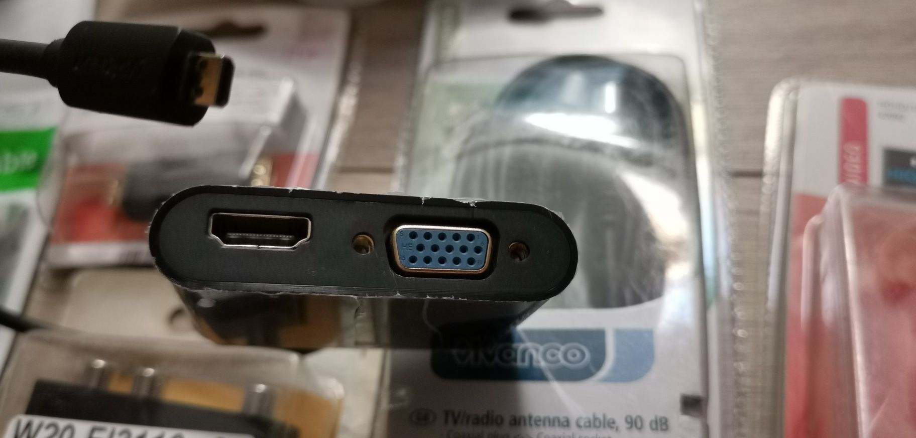 Adaptor Mufa Mini HDMI D Display Port Scart Cablu Coaxial VGA