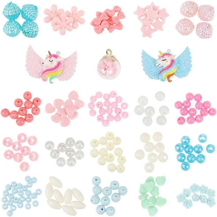 Направи сам Комплект Бижута с Еднорог, 480 части/Направи сам бижута