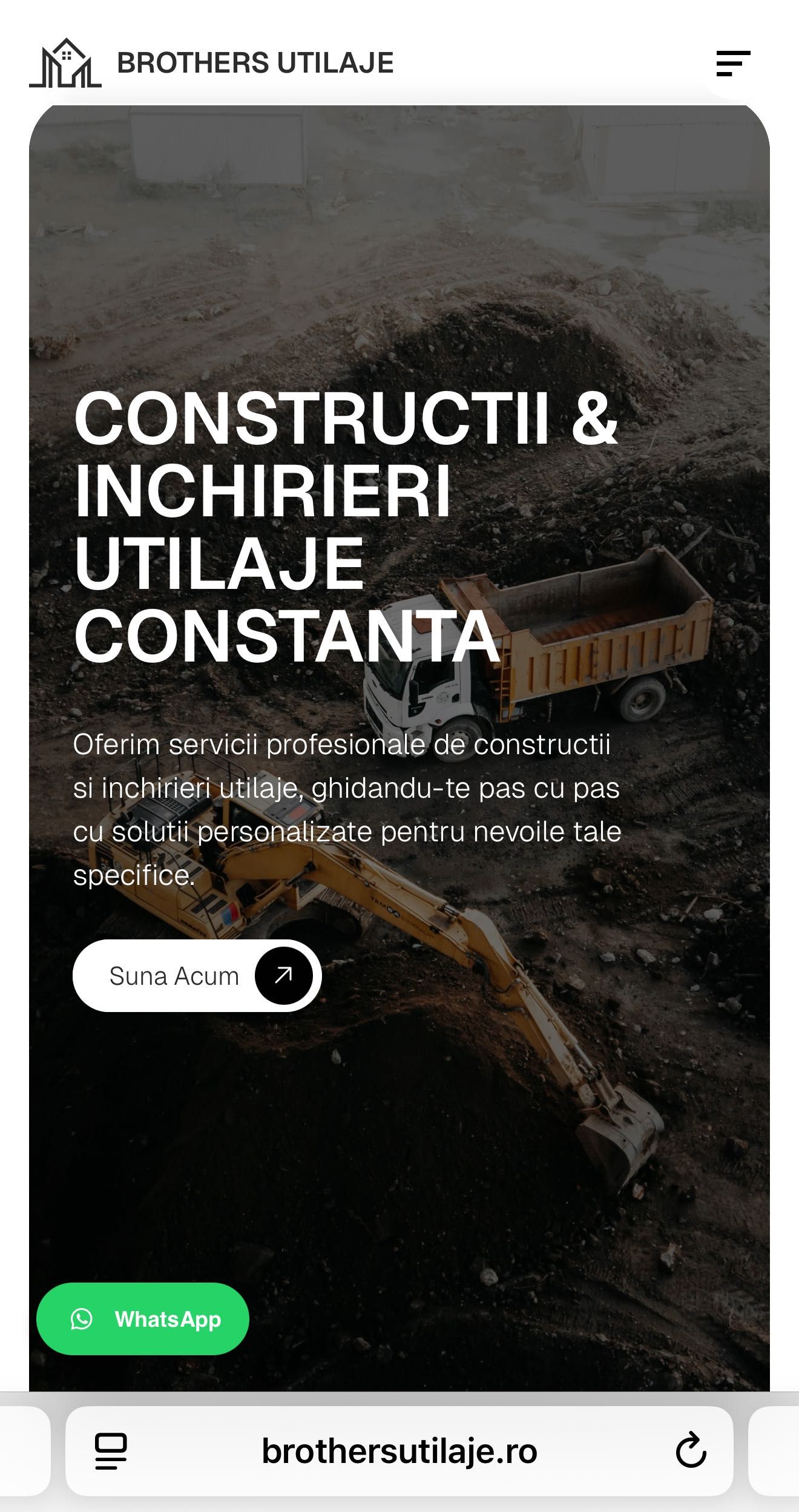 Închirieri Buldoexcavator,Camioane,Utilaje