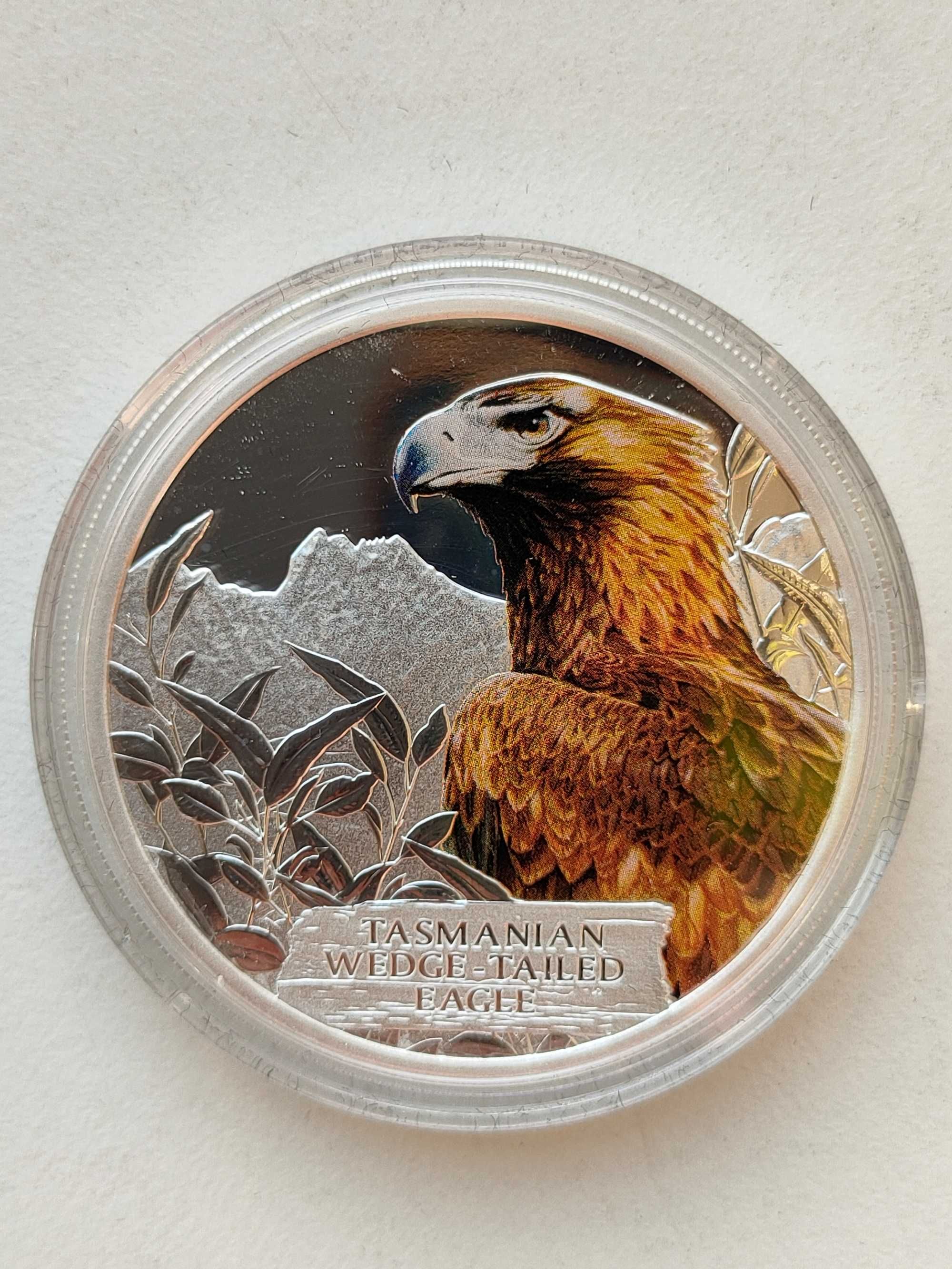 Тасманский орел,монета,серебро 31.1 гр., 999пр.,сертификат,Оригинал !