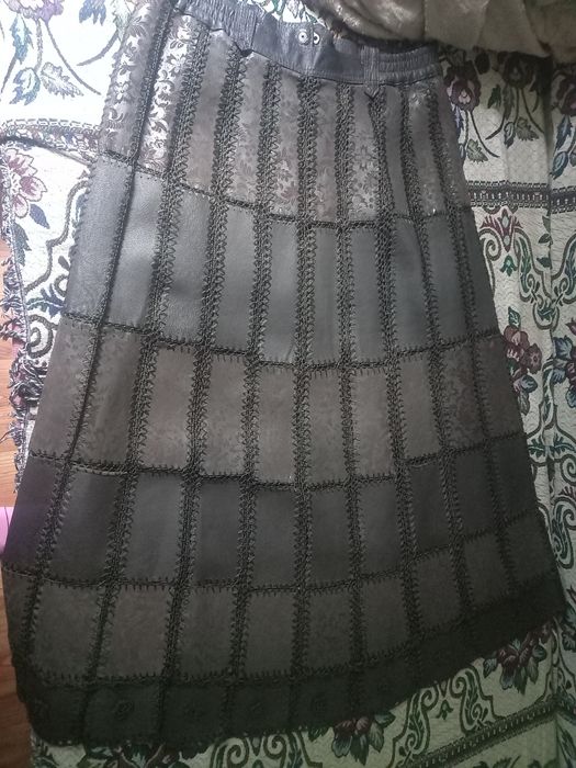 Красивая кожаная юбка.10 тыс