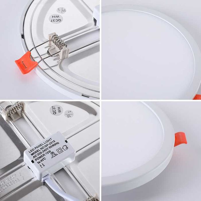 Aplică LED rotundă ultra-subțire 20W – lampă tavan 230mm,montaj simplu