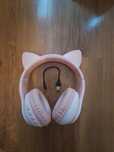 НОВИ слушали - безжични-  розови котешки уши USB, Bluetooth