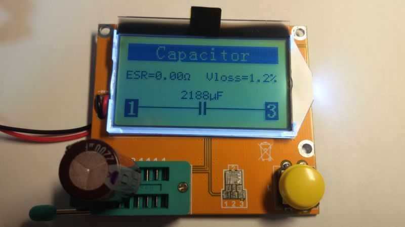 ESR тестер LCR-T4 + акриловый корпус