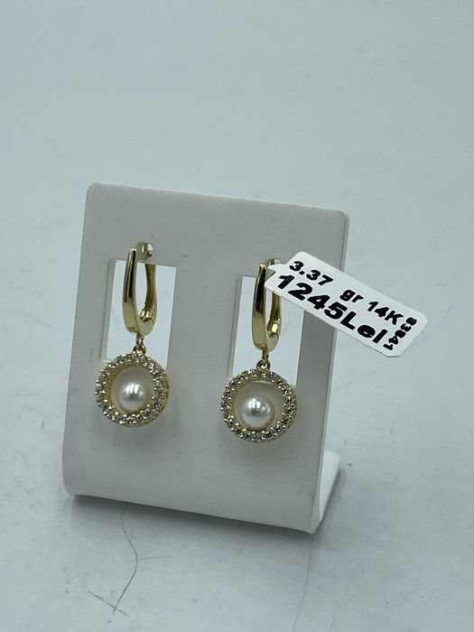 Cercei aur 14k, 3.37gr #45630