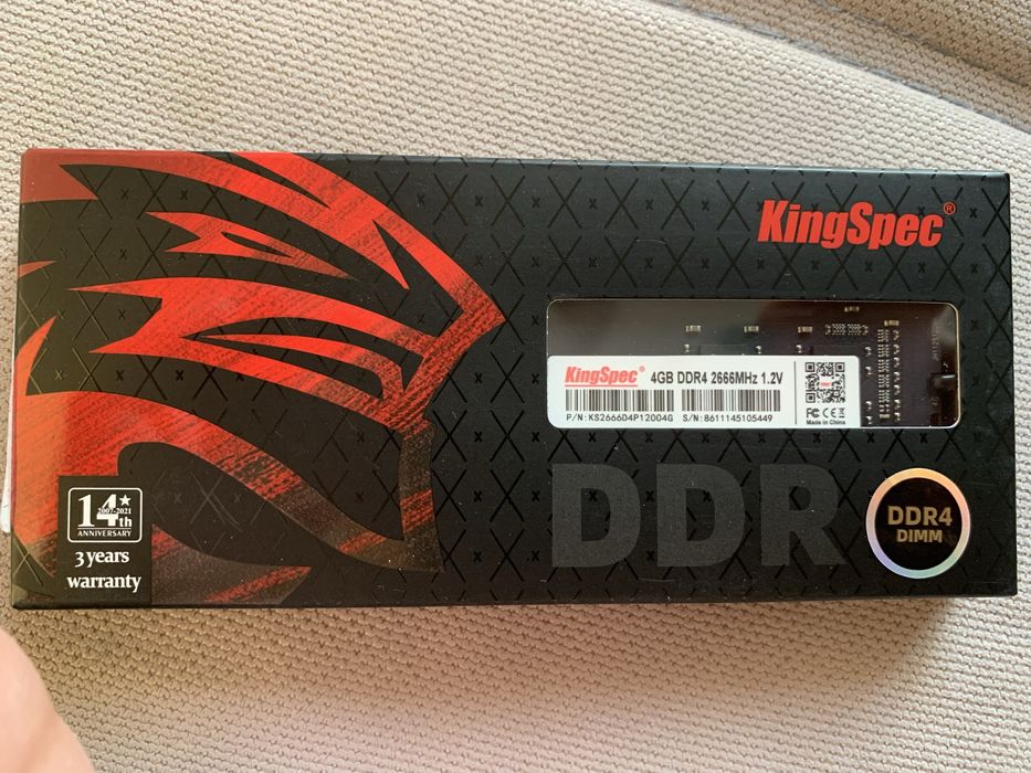 Оперативная память DDR4 4 gb