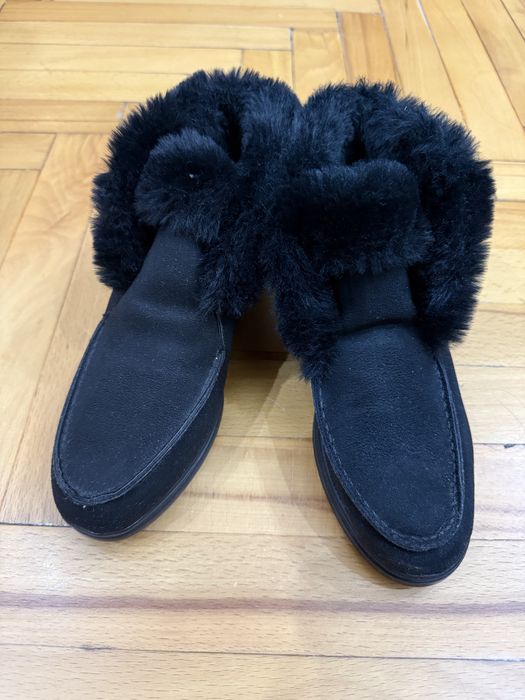 Обувь теплая черная