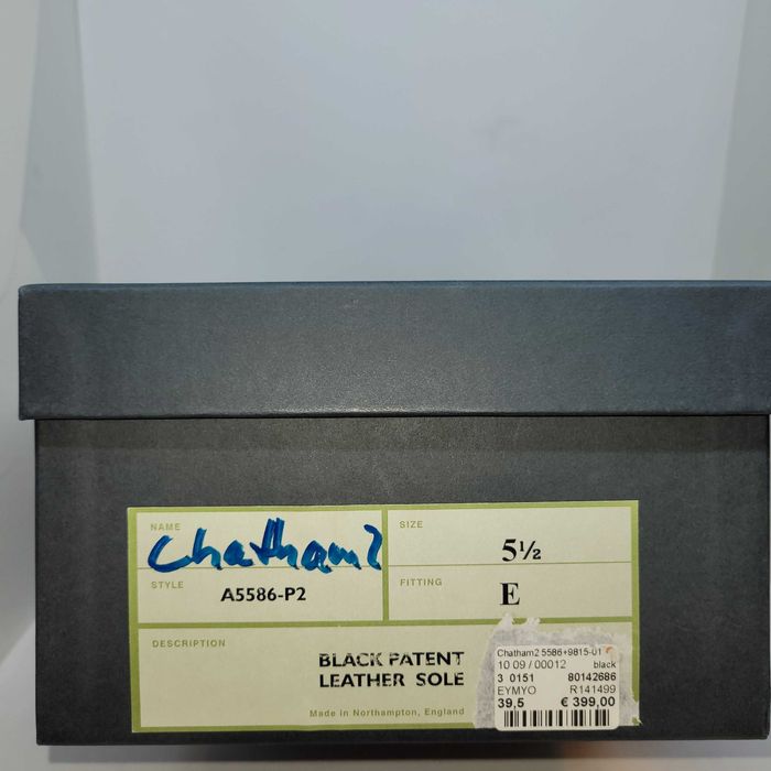 Crockett & Jones Chatham 2 Patent Leather Sole, UK 5.5E / EUR 39,5