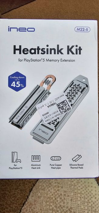 Радиатор охлаждения SSD для Sony Playstation 5. Новая в упаковке