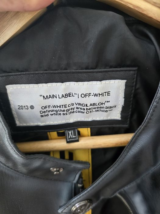 Geaca piele naturala OFF-White L
