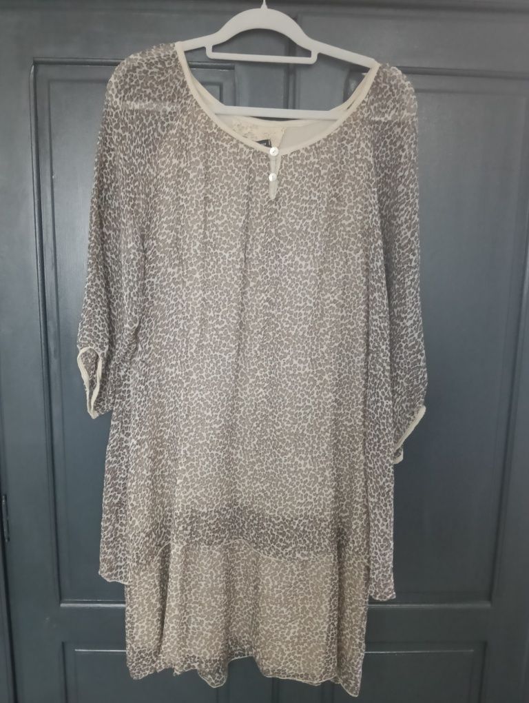 Rochie leopard de voal
