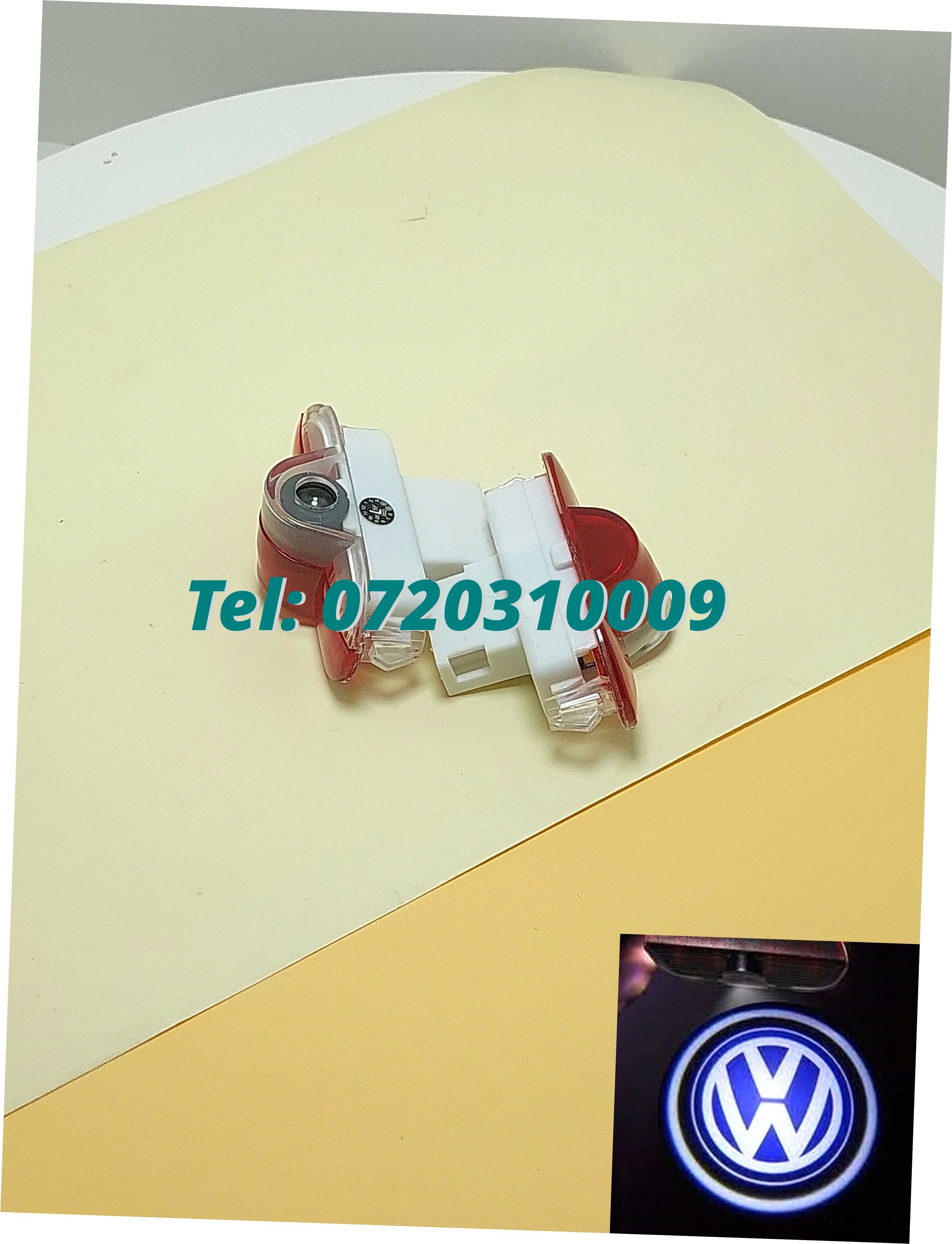Set 2 Proiectoare Cu Logo Dedicate Vw Golf 4 Bora Touran Polo Cad