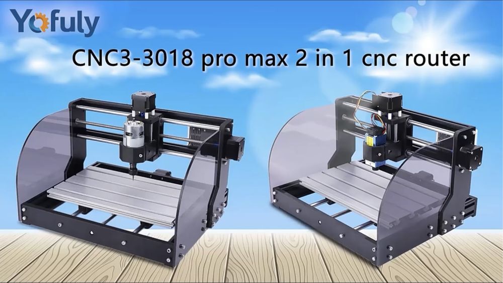 Cnc 3018 pro 2 tasi birda (10000r/min va 20w laser)