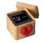 Cutie pentru mesaje de dragoste LoveBox, alb-negru, 3.5 inch