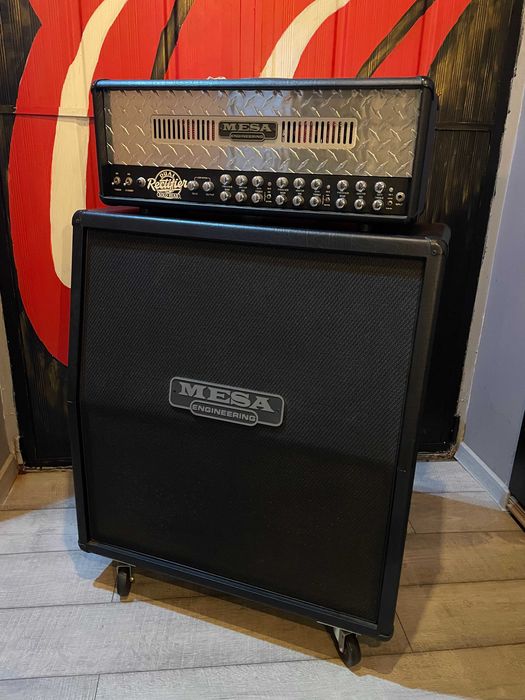 Продавам лампова глава Меса Буги дуал ректифайър 100 вата и кабинет