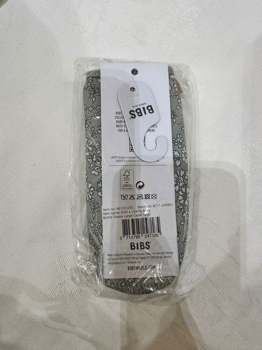 Бутылочка и чехол BIBS. Стекло