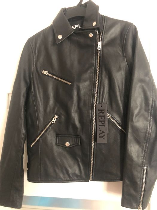 Replay geaca piele 100%
