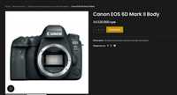 Продается фотоаппарат Canon EOS6D Mark ll Body