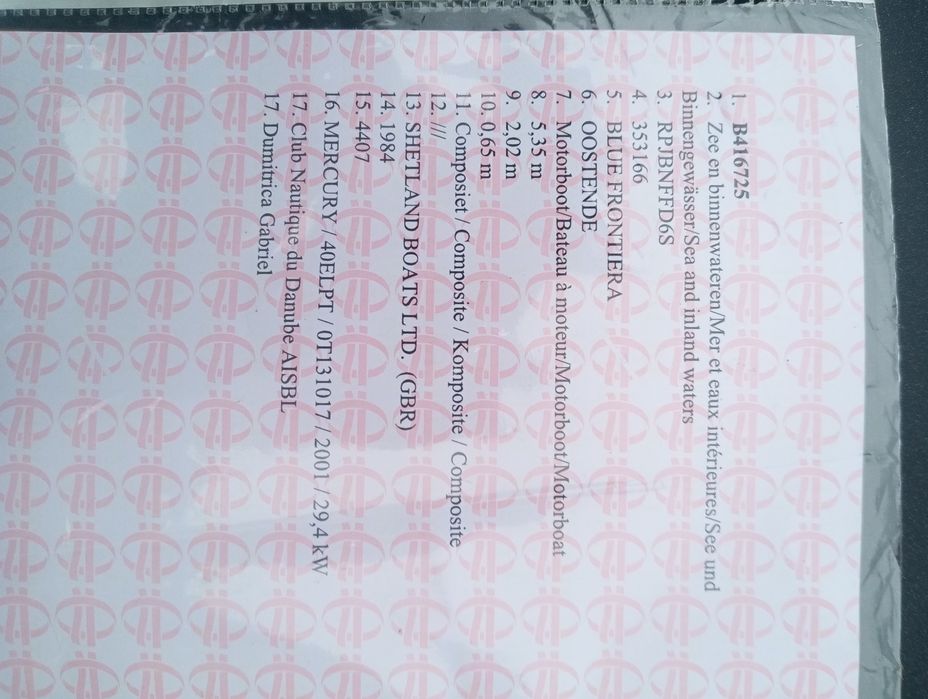 Barca cabinata Shetland 535,reconditionata. stare perfecta proba.