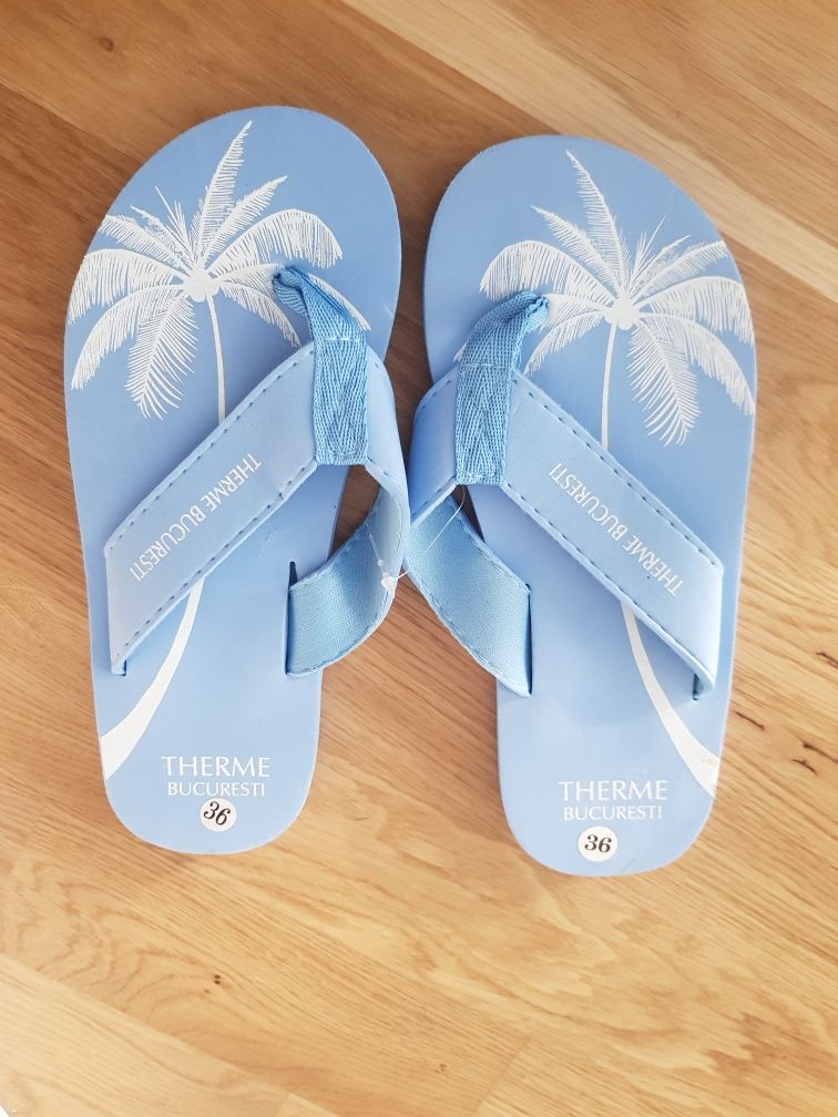 Papuci de plaja slapi pentru femei marimea 36 Therme Bucuresti