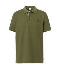 Tricou Burberry check trim polo shirt