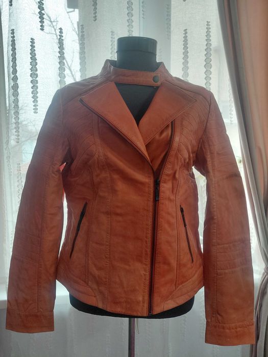 Женско яке от естествена кожа