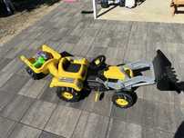 Tractor copiii cu remolca
