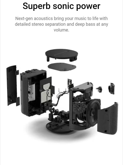 Boxa Sonos Era 100, WiFi, Multiroom, Bluetooth, Asistent vocal, Negru