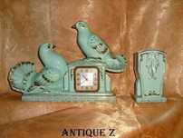 Set garnitura Art Deco portelan semineu, birou, biblioteca vintage
