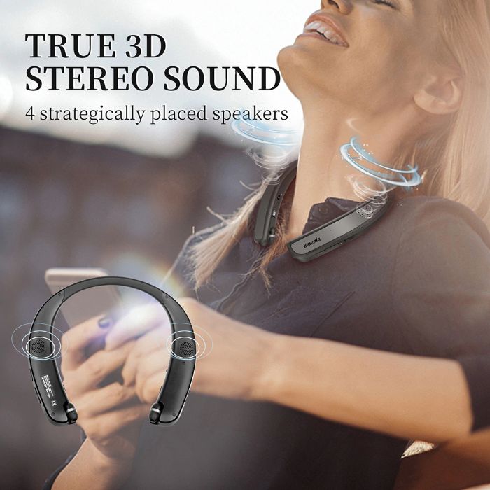 Bluetooth слушалки 2 в 1 Headphones & Speaker IPX4 True 3D